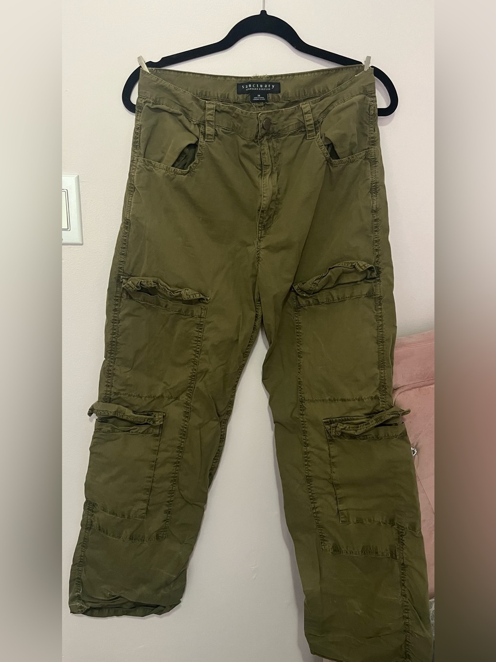 Sanctuary Olive Utility Cargo Pants